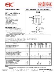 B380-C1000 datasheet pdf EIC discrete Semiconductors