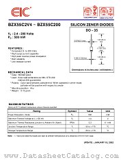 BZX55C75 datasheet pdf EIC discrete Semiconductors