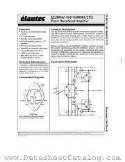 ELH0101K datasheet pdf Elantec Semiconductor