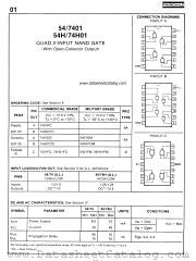 7401 datasheet pdf Fairchild Semiconductor