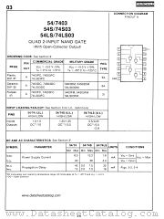 54S03 datasheet pdf Fairchild Semiconductor