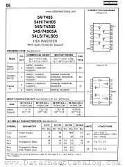 74H05 datasheet pdf Fairchild Semiconductor