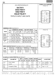 74H11 datasheet pdf Fairchild Semiconductor