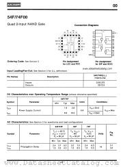 54F00 datasheet pdf Fairchild Semiconductor