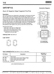 54F112 datasheet pdf Fairchild Semiconductor