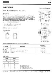 54F113 datasheet pdf Fairchild Semiconductor