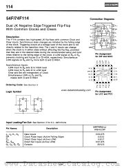 54F114 datasheet pdf Fairchild Semiconductor