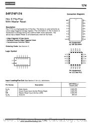 54F174 datasheet pdf Fairchild Semiconductor