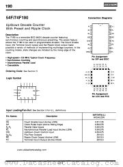 54F190 datasheet pdf Fairchild Semiconductor