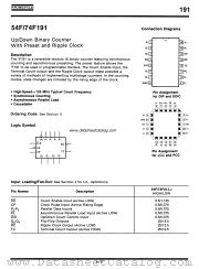 54F191 datasheet pdf Fairchild Semiconductor