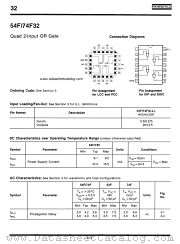 54F32 datasheet pdf Fairchild Semiconductor