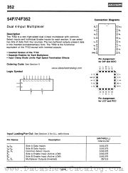 54F352 datasheet pdf Fairchild Semiconductor