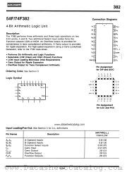 54F382 datasheet pdf Fairchild Semiconductor