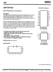 54F524 datasheet pdf Fairchild Semiconductor