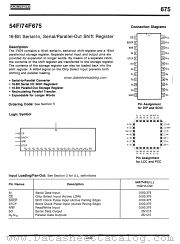 54F675 datasheet pdf Fairchild Semiconductor