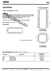 54F841 datasheet pdf Fairchild Semiconductor