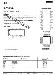 54F843 datasheet pdf Fairchild Semiconductor