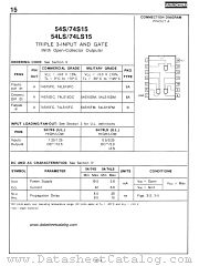 74S15 datasheet pdf Fairchild Semiconductor