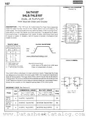 74107 datasheet pdf Fairchild Semiconductor