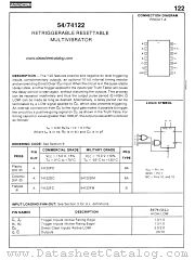 74122 datasheet pdf Fairchild Semiconductor