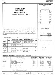 74151A datasheet pdf Fairchild Semiconductor