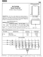 74152A datasheet pdf Fairchild Semiconductor