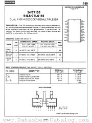 74155 datasheet pdf Fairchild Semiconductor