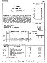 54LS173 datasheet pdf Fairchild Semiconductor