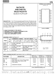 74S175 datasheet pdf Fairchild Semiconductor