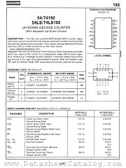 54192 datasheet pdf Fairchild Semiconductor