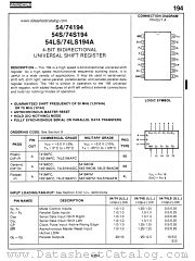 74S194 datasheet pdf Fairchild Semiconductor