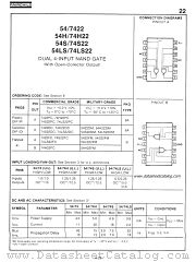 54S22 datasheet pdf Fairchild Semiconductor