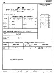 5423 datasheet pdf Fairchild Semiconductor