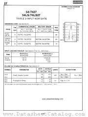 5427 datasheet pdf Fairchild Semiconductor