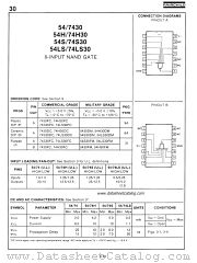 54S30 datasheet pdf Fairchild Semiconductor
