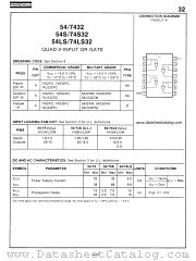 74S32 datasheet pdf Fairchild Semiconductor