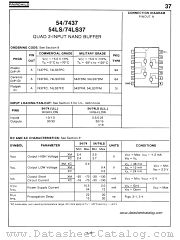 54LS37 datasheet pdf Fairchild Semiconductor