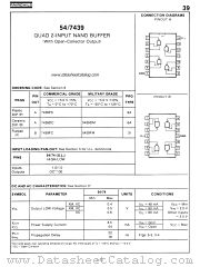 7439 datasheet pdf Fairchild Semiconductor