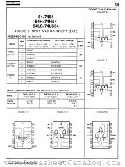 74H54 datasheet pdf Fairchild Semiconductor