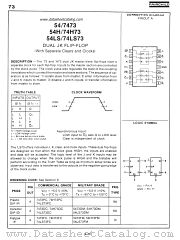 74LS73 datasheet pdf Fairchild Semiconductor
