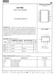 7482 datasheet pdf Fairchild Semiconductor