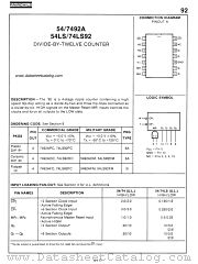 54LS92 datasheet pdf Fairchild Semiconductor