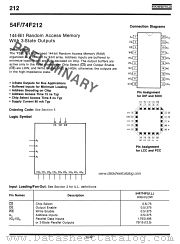 74F212 datasheet pdf Fairchild Semiconductor