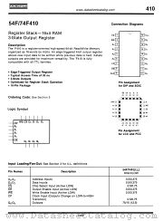 54F410 datasheet pdf Fairchild Semiconductor