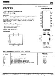 74F548 datasheet pdf Fairchild Semiconductor