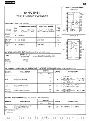 54H61 datasheet pdf Fairchild Semiconductor