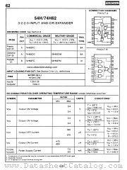 74H62 datasheet pdf Fairchild Semiconductor