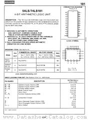 54LS181 datasheet pdf Fairchild Semiconductor