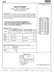 54LS245 datasheet pdf Fairchild Semiconductor