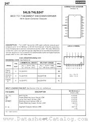 54LS247 datasheet pdf Fairchild Semiconductor